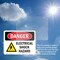 Signmission Electrical Shock Hazard Danger Sign, Vinyl Decal, 10in W x 7in L, 2PK OS-2PACK-DS-D-710-L-2215 - alternate 6